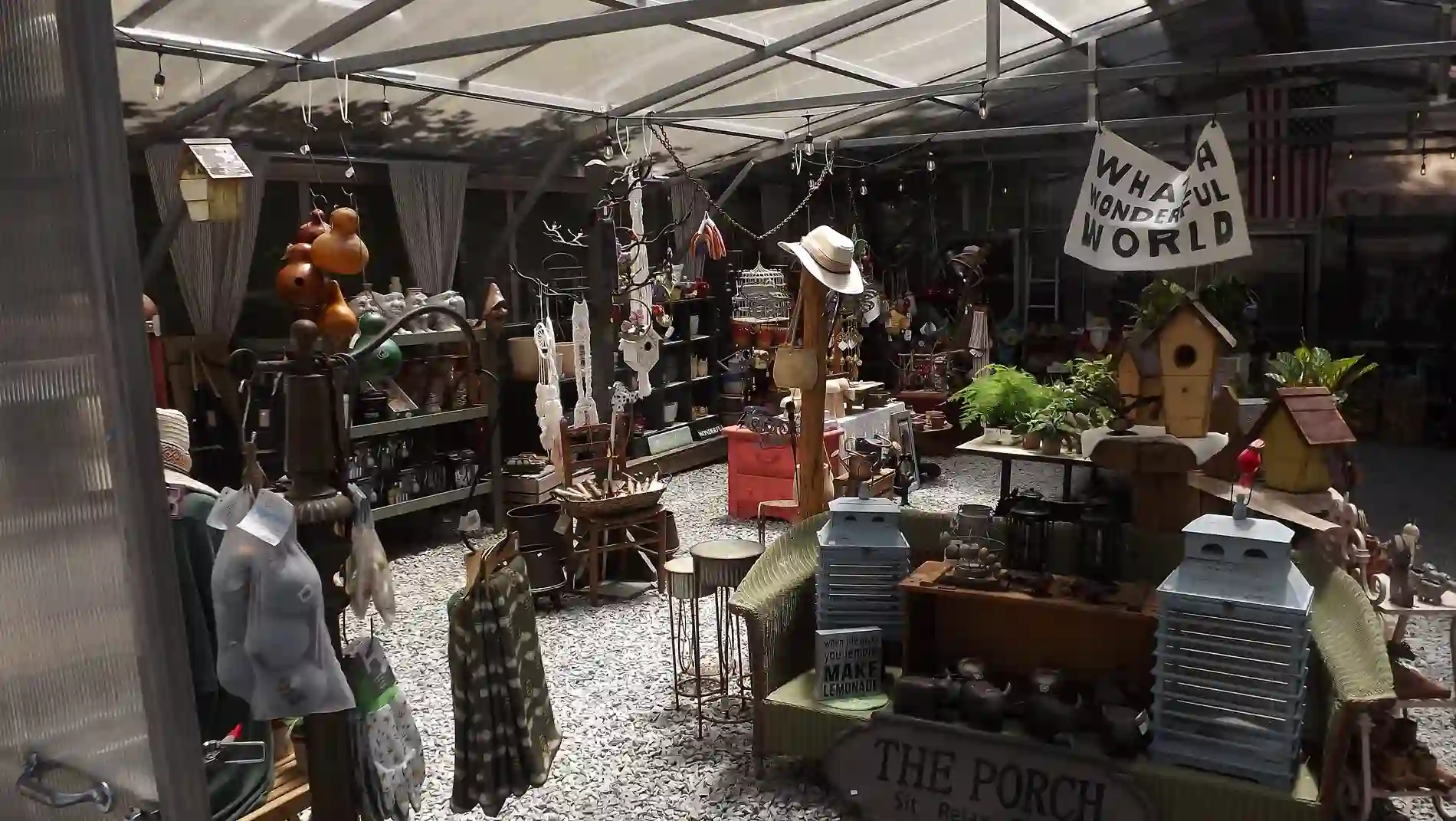 Garden and greenhouse merchandise at Thistle & Thread